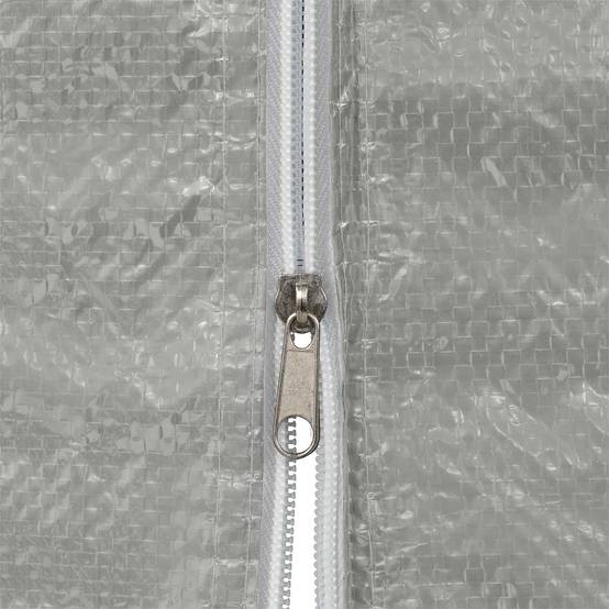 Mur de tente de fête PE et acier gris clair 400 x 195 cm, Poids:1.07kg - PANGIVO - Image 4