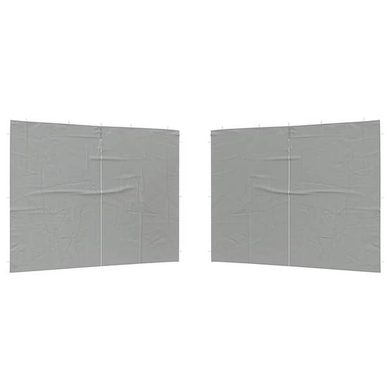 Mur de tente de fête PE et acier gris clair 400 x 195 cm, Poids:1.07kg - PANGIVO - Image 2