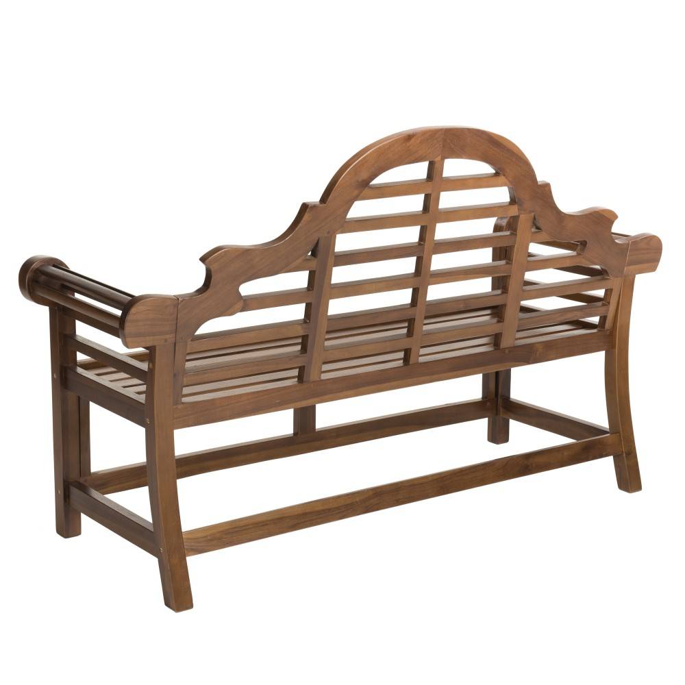 Macabane - MAEVA - Banc de jardin Sumatra en bois teck huilé - Imagen 6