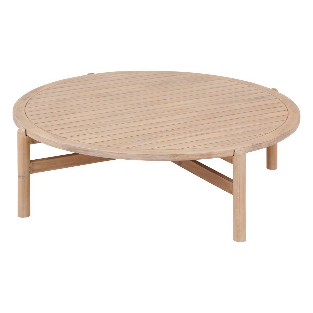 Hesperide - Table basse de jardin ronde "Deona" 120x38cm en acacia - Hespéride - Imagen 2