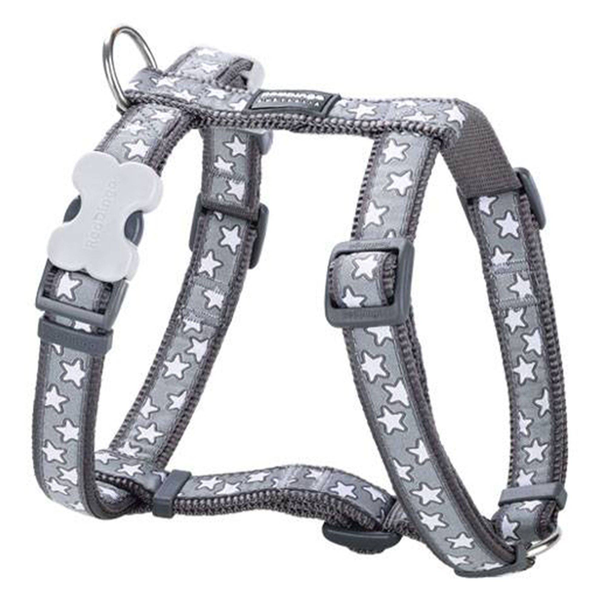 Harnais chien Red Dingo Fantaisie gris étoiles blanches Taille : T1 RED DINGO