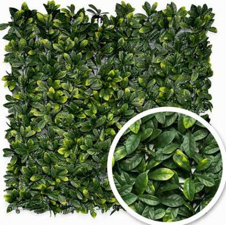 James Grass - France Green - Feuillage artificiel laurier cerise 1m x 1m, Long 22 m - Imagen 1