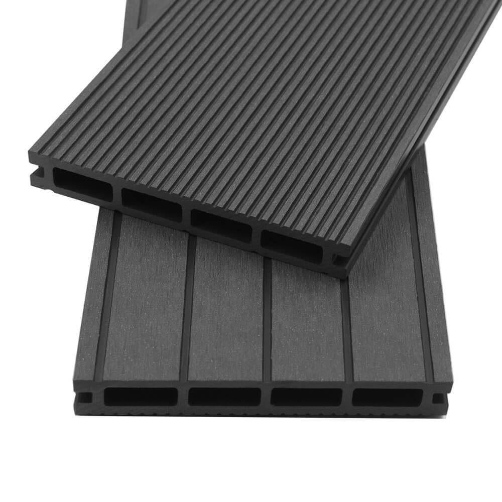 Kit complet de terrasse WPC (y compris sous-structure) HOME DELUXE SAMANA - anthracite 2m² - Image 2
