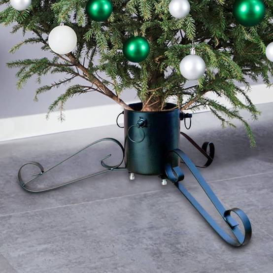 Pied de Sapin - Support de sapin de Noël - Base de Sapin Vert 58x58x21 cm - Image 2