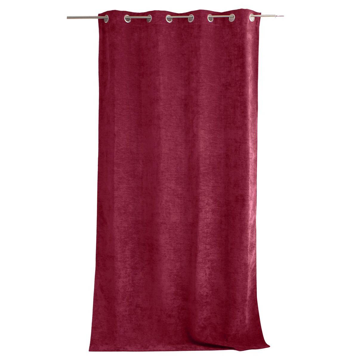 Enjoy Home - Rideau Thermique Occultant "Velvet" 140x260cm Grenat - Image 3