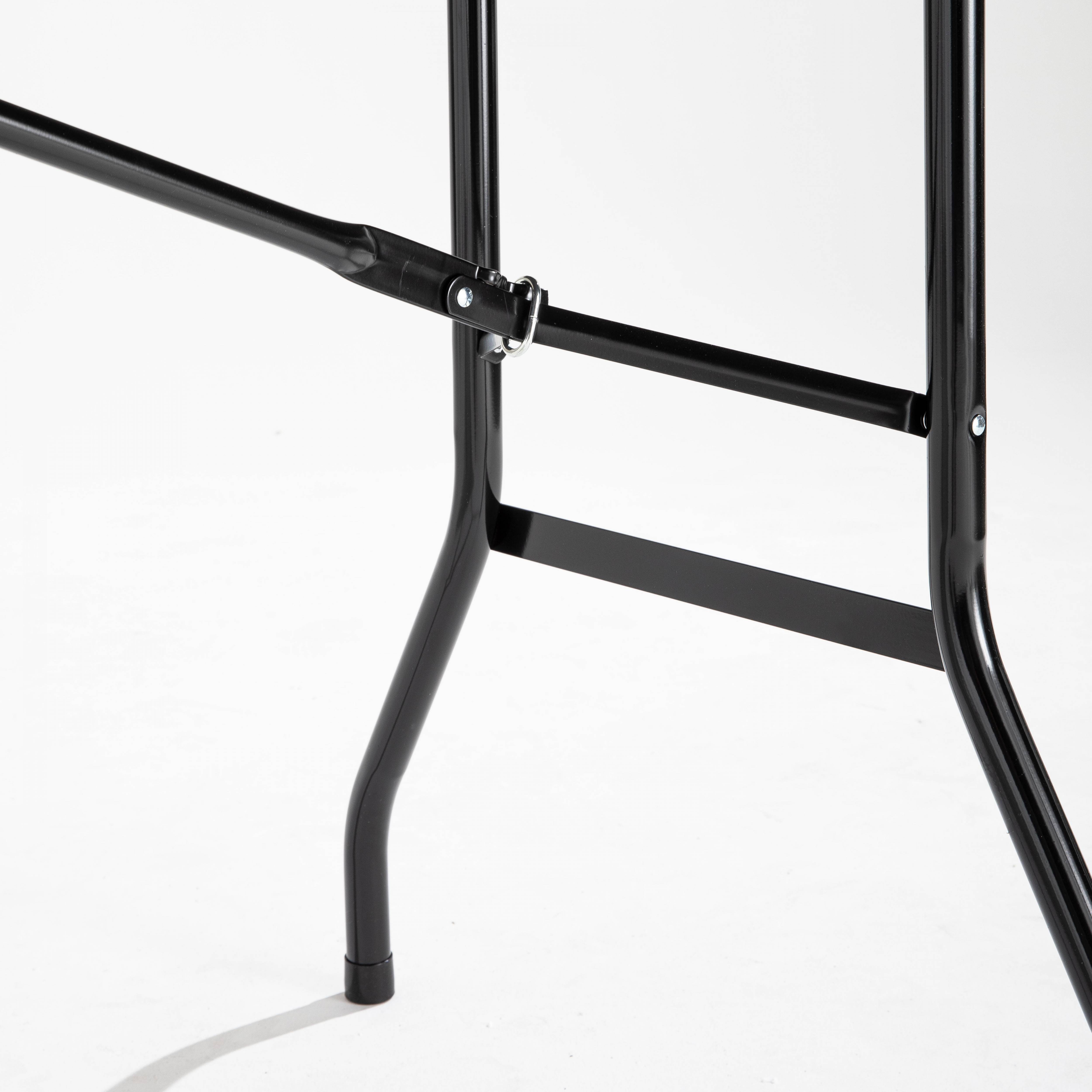 Oviala - Table de réception pliante noire 200 cm 10 places Rekkem - Oviala - Imagen 4