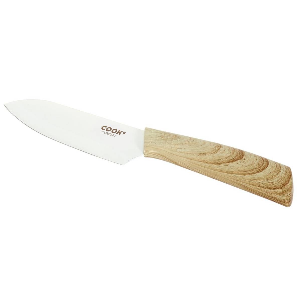 Cook Concept - Couteau Santoku "Anti-Adhésif" 24cm Naturel - Image 2