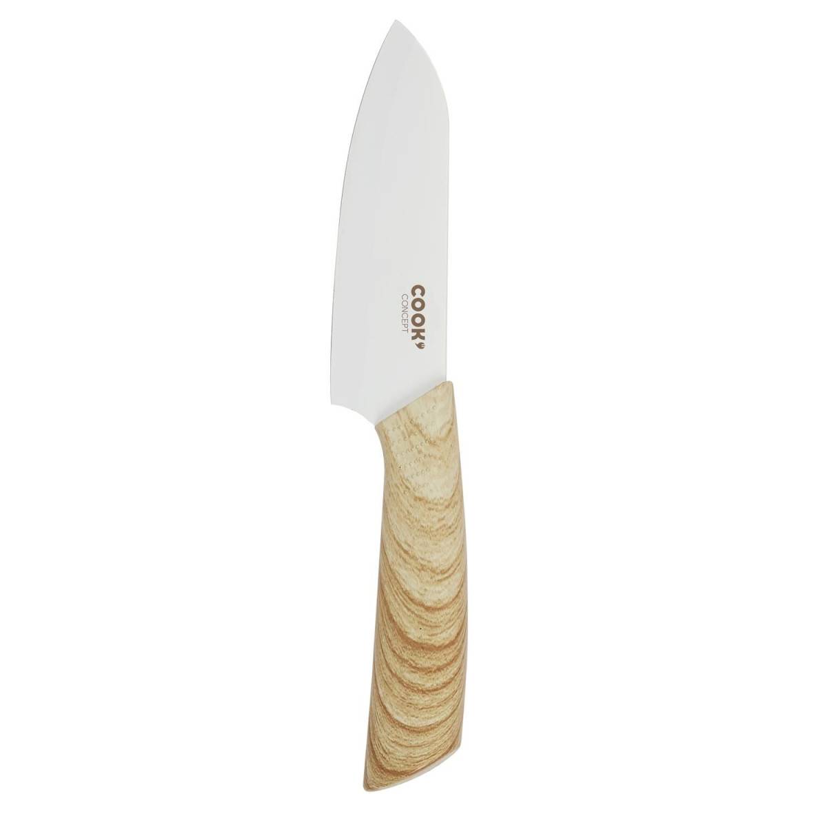 Cook Concept - Couteau Santoku "Anti-Adhésif" 24cm Naturel - Image 1