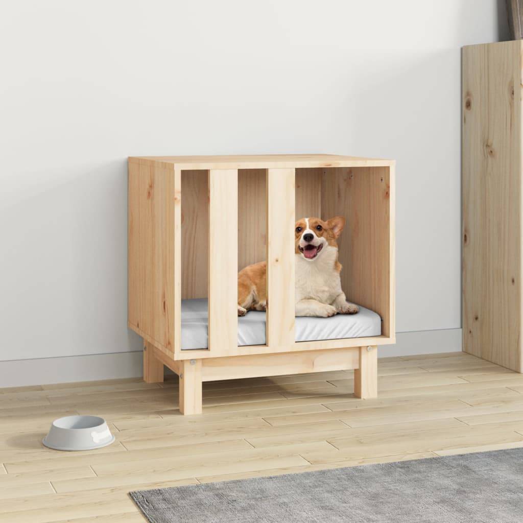 Vidaxl - Niche pour chien 50x40x52 cm Bois de pin massif vidaXL 822471 - Imagen 1