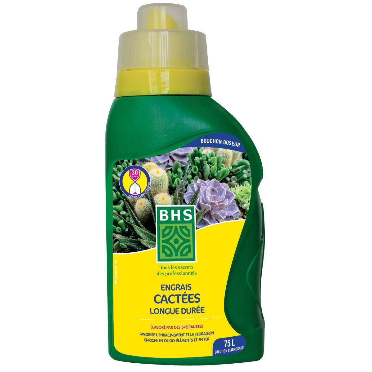 BHS - Engrais Liquide Spécial Cactées BHS ECA300 - Flacon de 300ml - Favorise Croissance et Floraison