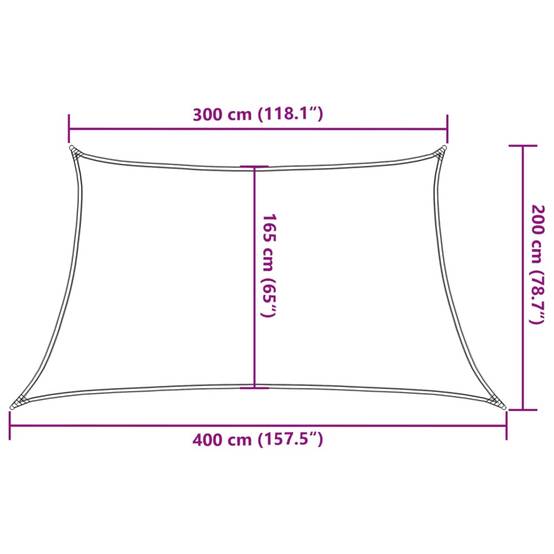 Maison Chic - Voile d'ombrage - Voile solaire 160 g/m² Anthracite 3/4x2 m PEHD - Image 9