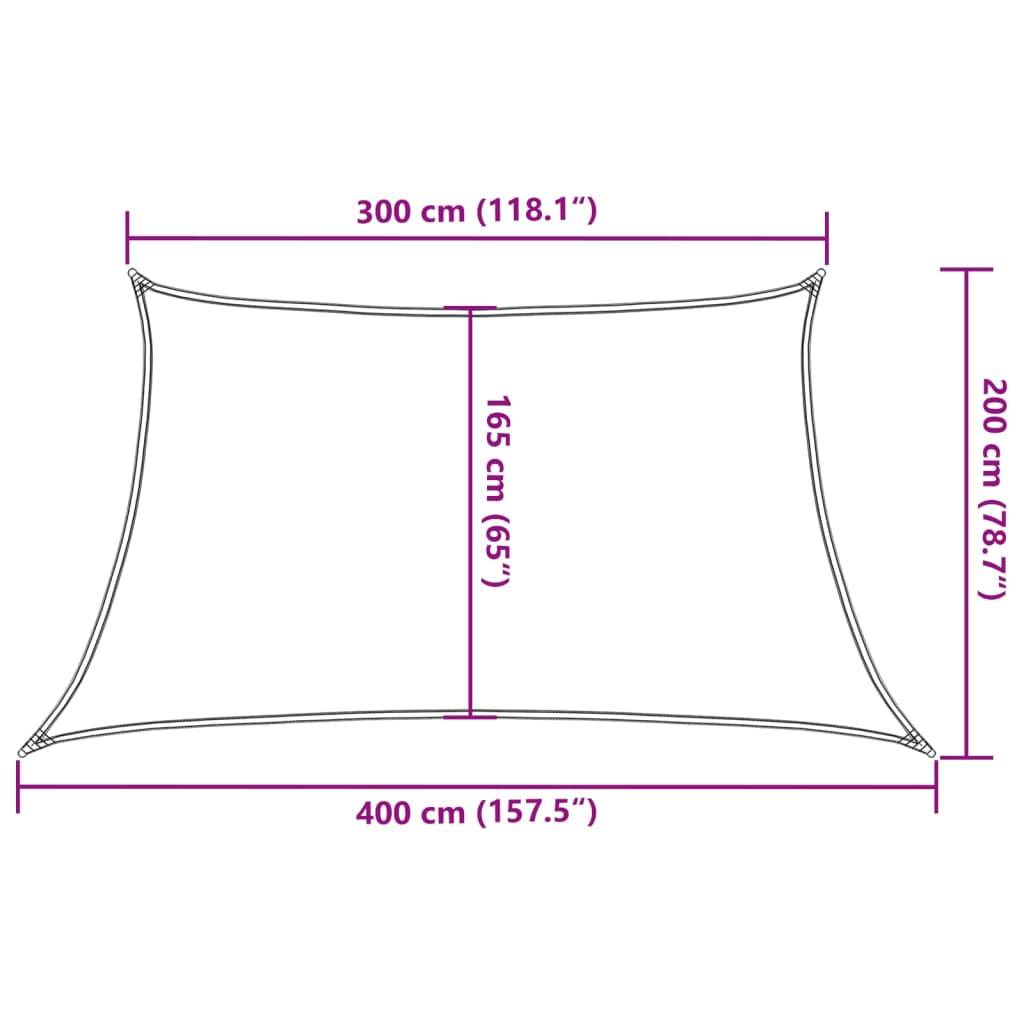 Maison Chic - Voile d'ombrage - Voile solaire 160 g/m² Anthracite 3/4x2 m PEHD - Image 9