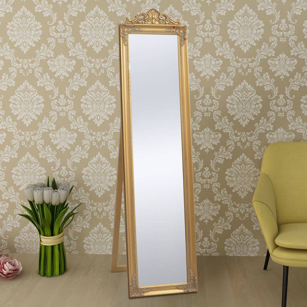 Maison Chic - Miroir sur pied Style baroque 160x40 cm Doré Maison Chic - Image 1