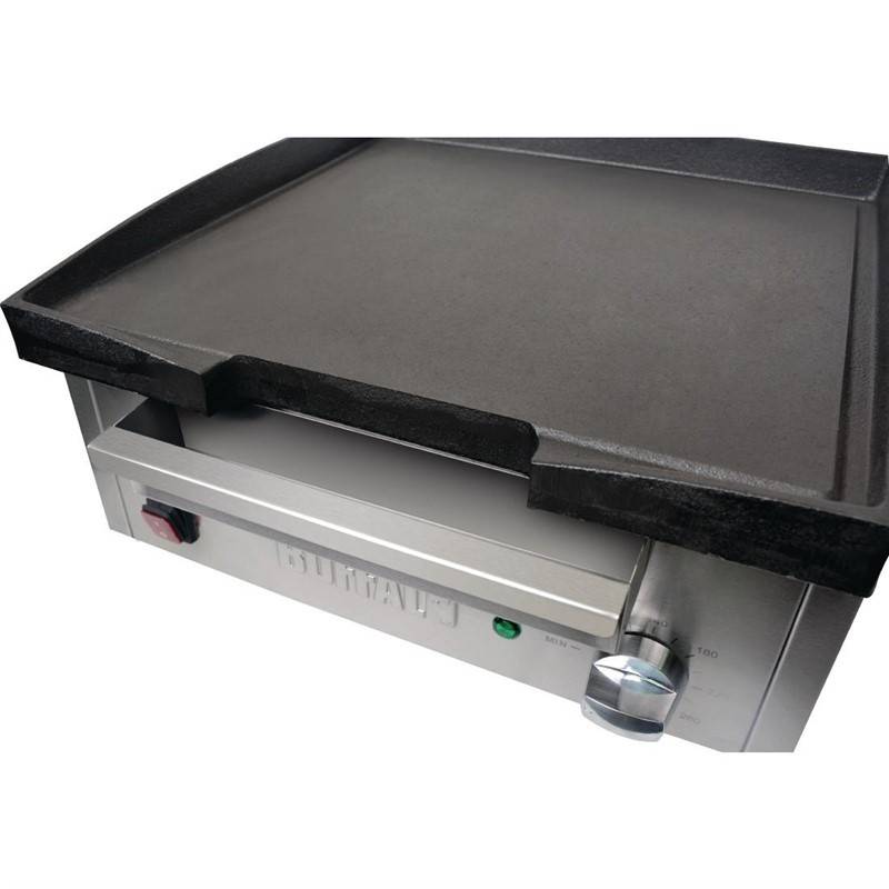 Plancha Electrique Professionnelle de Comptoir - 2 Zones 2,8 kW - Buffalo - Image 4
