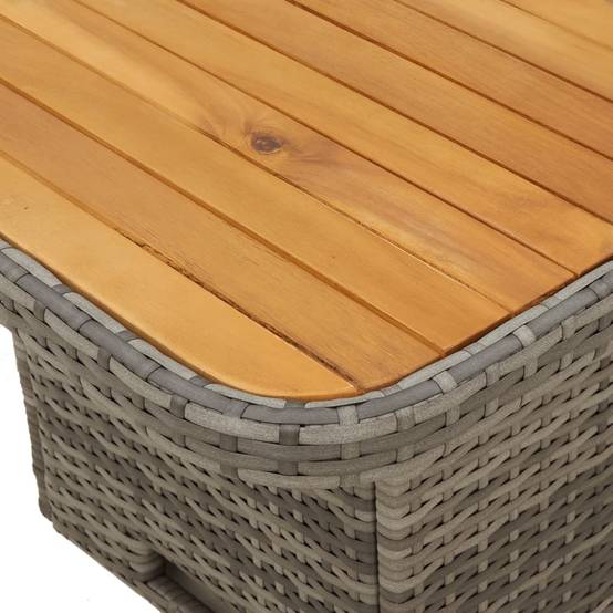 Salon de Jardin 2 Personnes Gris avec Fauteuils Relax et Table Basse Relevable – ComfortXL Outdoor Living - Image 6