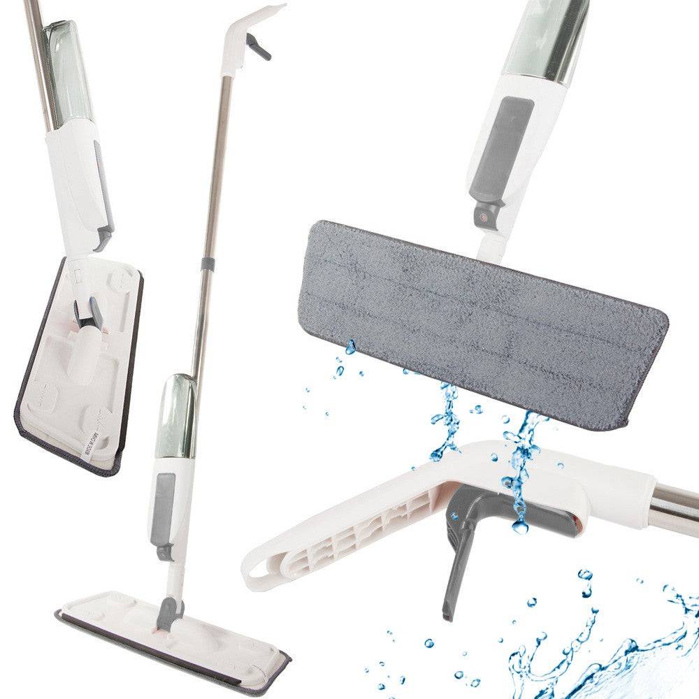 Balai à plat avec nettoyeur à eau et vaporisateur pour sols - Image 1