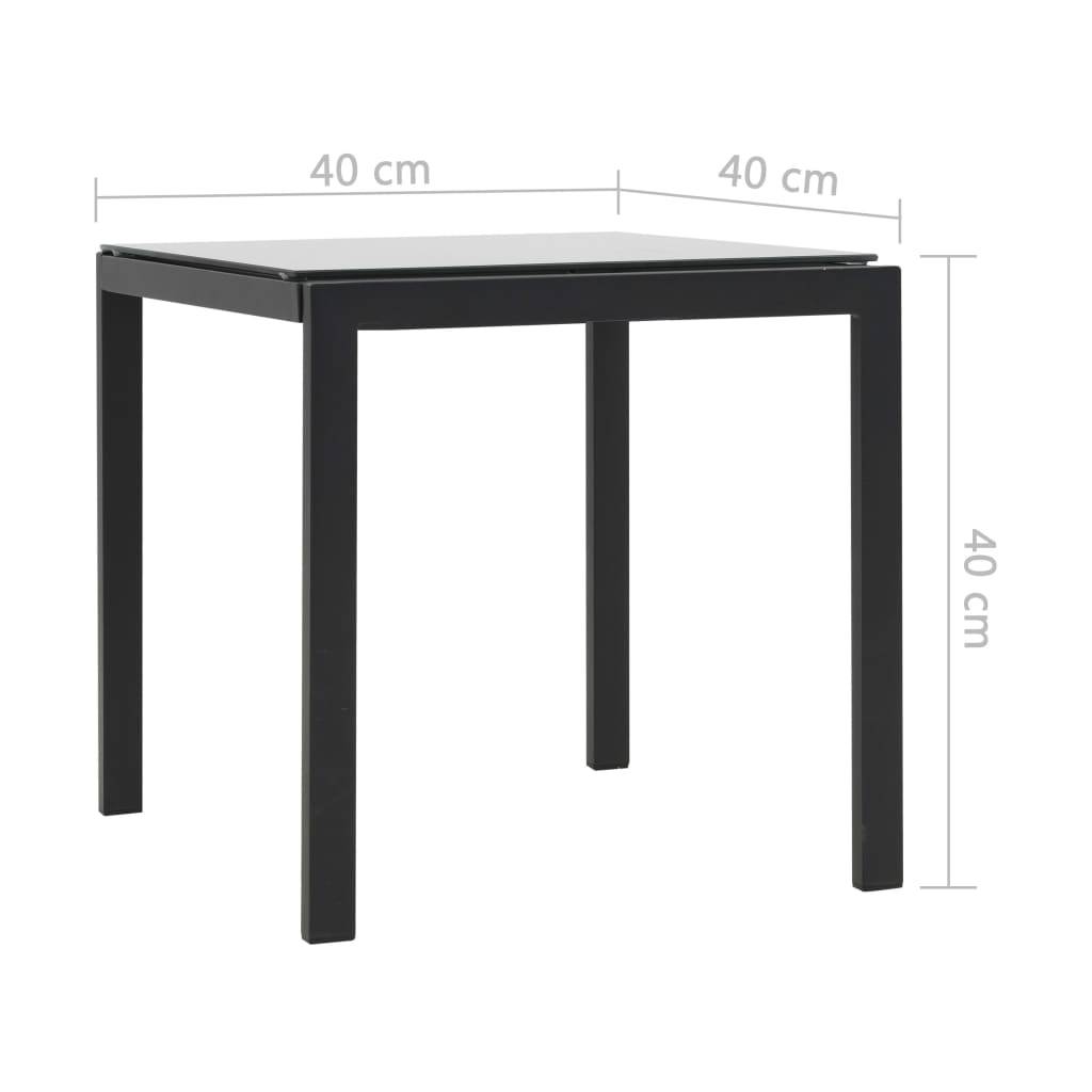 Helloshop26 - Lot de 2 transats chaise longue bain de soleil lit de jardin terrasse meuble d'extérieur et table résine tressée et textilène noir - Imagen 9