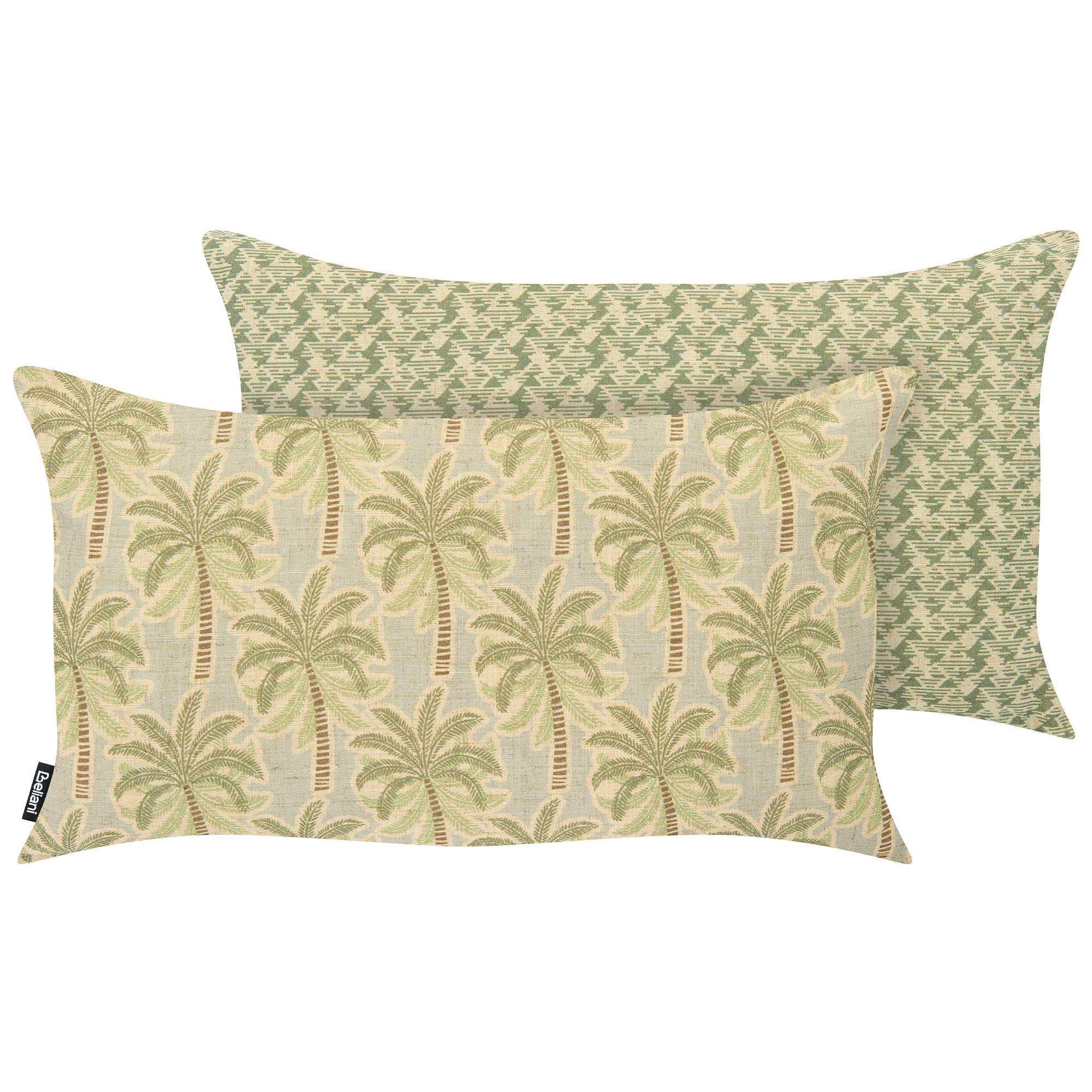 Beliani - Coussin d'extérieur Polyester Multicolore BARLERIA - 30x50x10- Beliani - Image 2