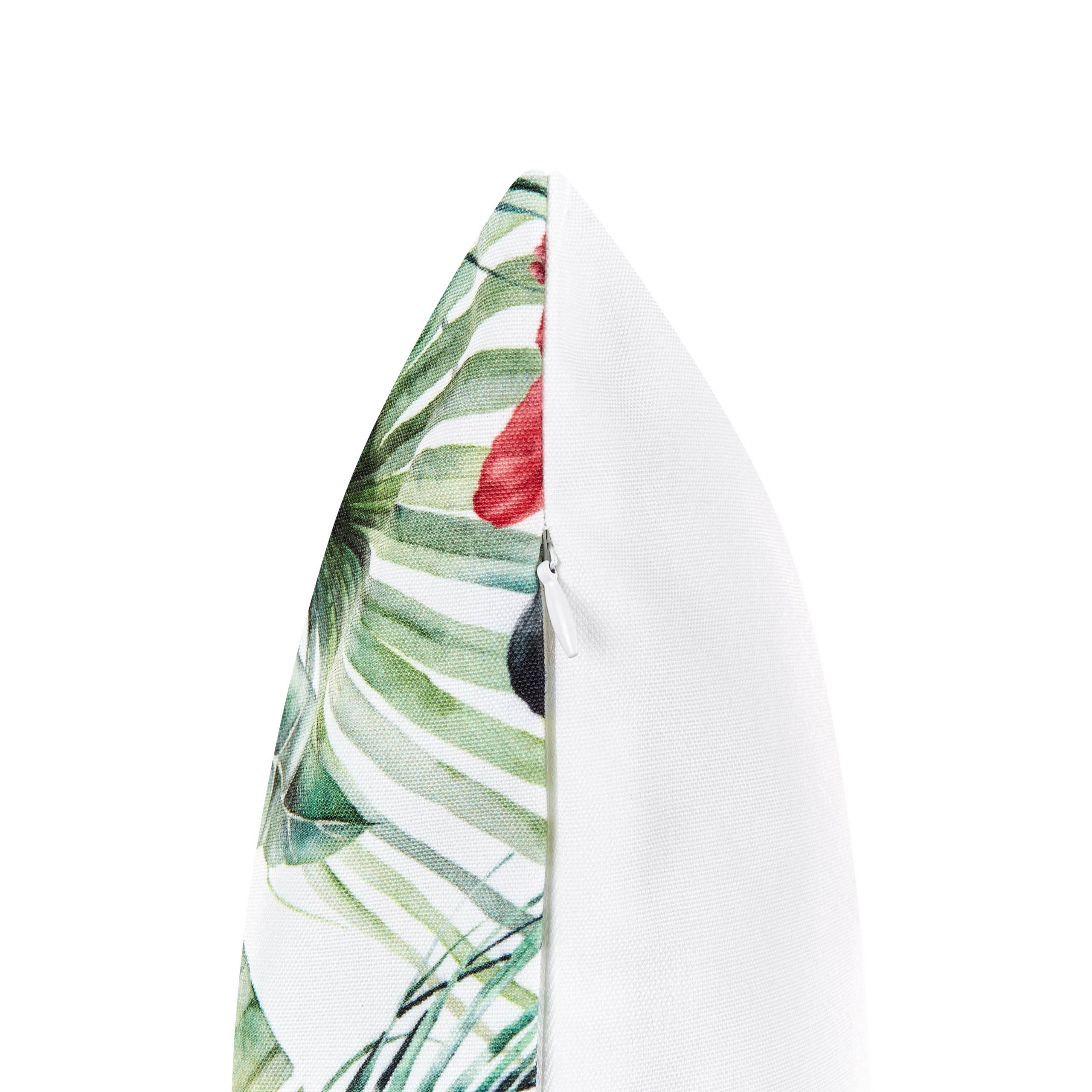 Beliani - Lot de 2 Coussins d'Extérieur Multicolore à Motif de Toucans 45 x 45 cm Housse Amovible et Tissu Résistant à l'Eau Décoratif et Fonctionnel - Imagen 5