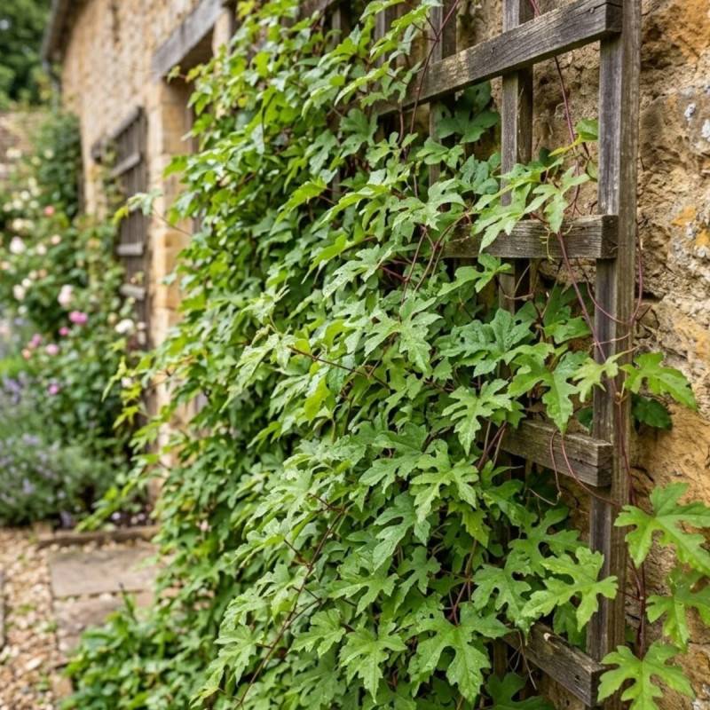Vigne d'ornement aconitifolia - Pot de 1,5L - Tuteur bambou 30/60 cm - Imagen 3