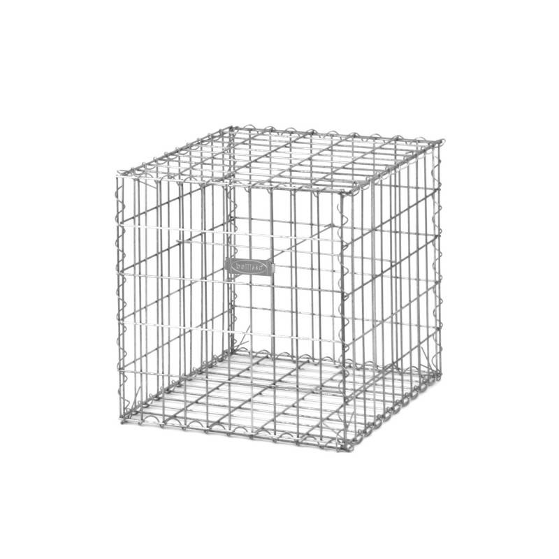 Jardinex - Gabion renforcé fil 4,5 mm à spirales - Gris galvanisé 50 x 50 x 50 cm - Jardinex
