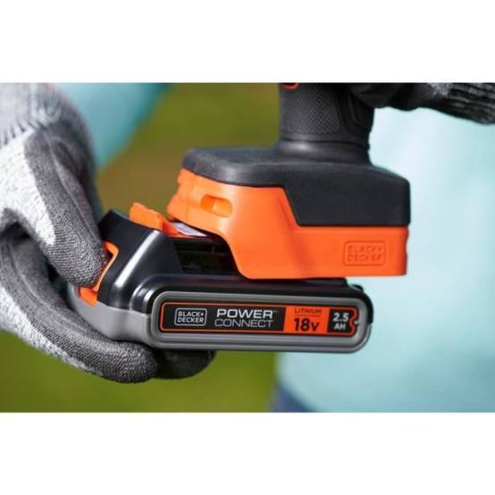 Sécateur sans fil - BLACK+DECKER - BCPP18D1-QW - 18V 2Ah - Noir / Orange - Image 3