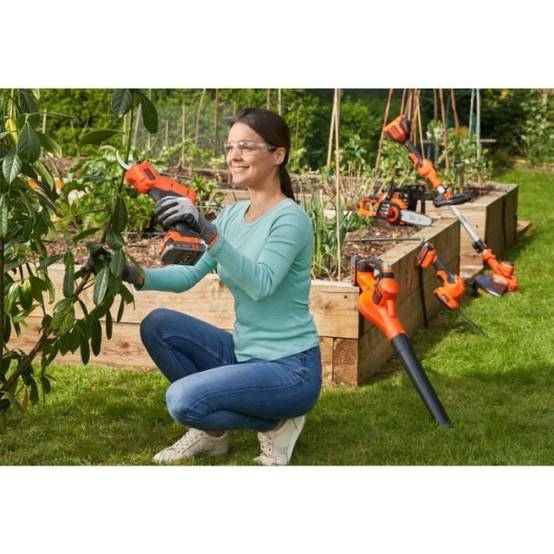 Sécateur sans fil - BLACK+DECKER - BCPP18D1-QW - 18V 2Ah - Noir / Orange - Image 4