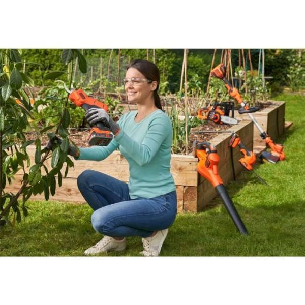 Sécateur sans fil - BLACK+DECKER - BCPP18D1-QW - 18V 2Ah - Noir / Orange - Image 4
