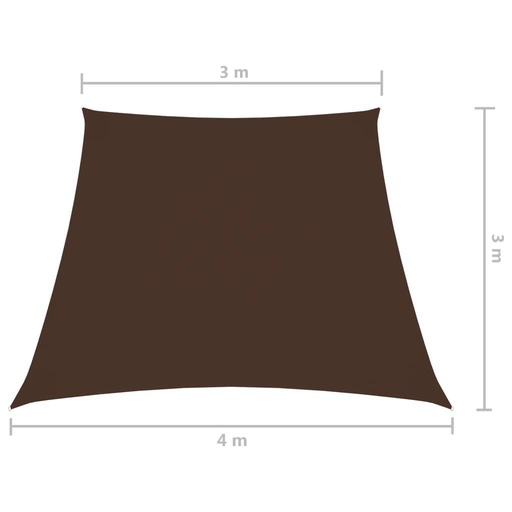 Helloshop26 - Voile toile d'ombrage parasol tissu oxford trapèze 3/4 x 3 m marron - Imagen 6