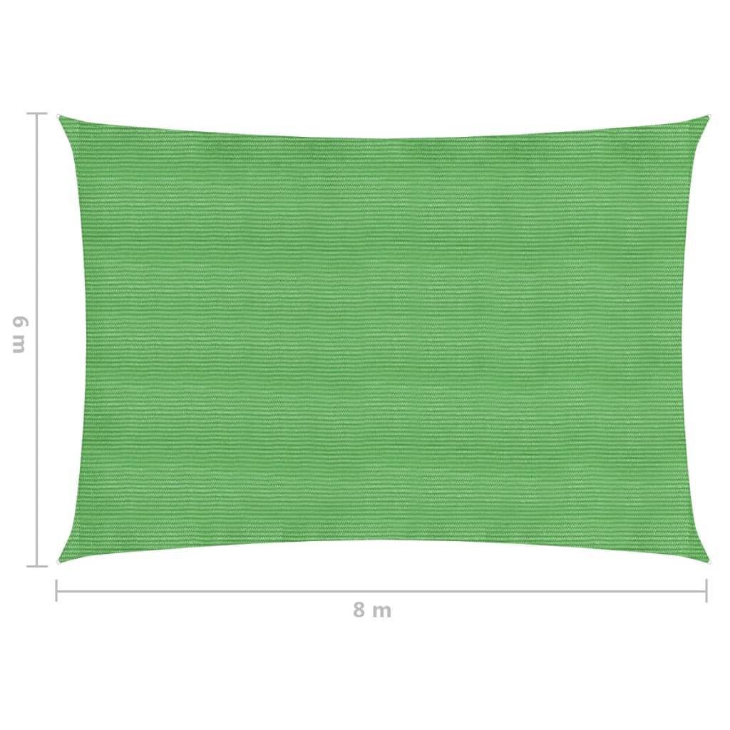 Helloshop26 - Voile d'ombrage 160 g/m² vert clair 6 x 8 m PEHD - Imagen 6