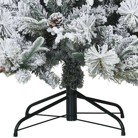 Vidaxl - Sapin de Noël Artificiel à Branches Articulées Blanc 180 cm vidaXL 3397480 - Image 9
