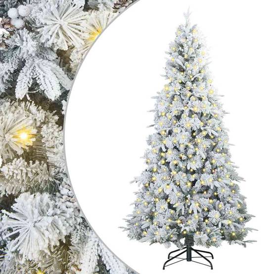 Vidaxl - Sapin de Noël Artificiel à Branches Articulées Blanc 180 cm vidaXL 3397480 - Image 2