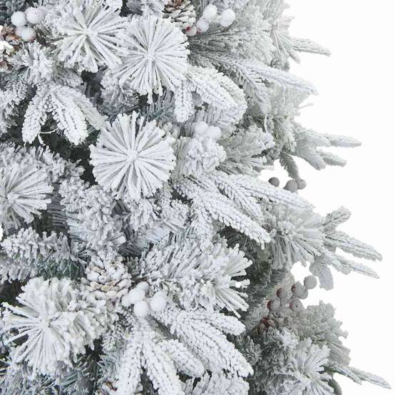 Vidaxl - Sapin de Noël Artificiel à Branches Articulées Blanc 180 cm vidaXL 3397480 - Image 8