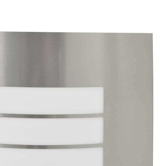 2pcs Appliques murales extérieures - Lampes murales extérieures Argent 23,5 x 10,5 x 26 cm g11 - Image 7