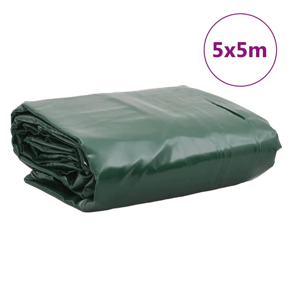 Maison Chic - Bâche de protection | Bâche vert 5x5 m 650 g/m² Maison Chic - Image 9