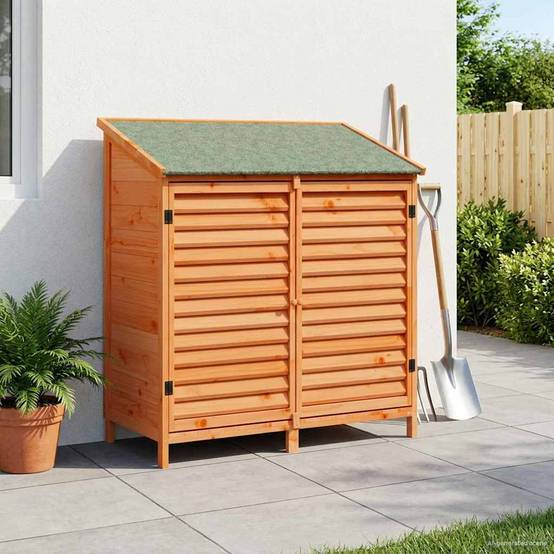 Vidaxl - Abri de jardin Marron 106 x 56 x 113,5 cm Bois de Sapin Massif vidaXL 42033459 - Image 1