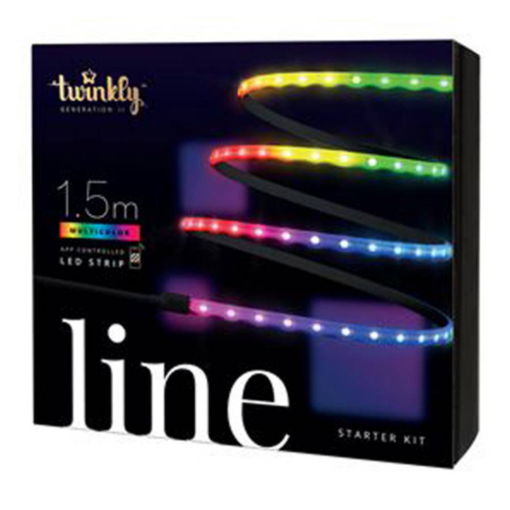 STARTER KIT IP20 bande noire 1,5m 90 LEDS multicolores RGB TWINKLY LINE - Imagen 3