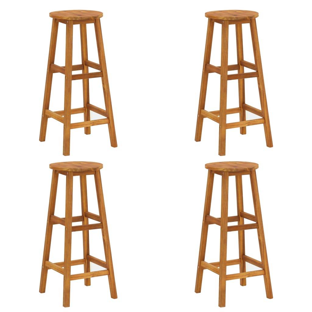 Maison Chic - Ensemble de 5 pcs bar de jardin - Mobilier d'extérieur - Mobilier de jardin bois d'acacia solide-JU2153 - Image 5