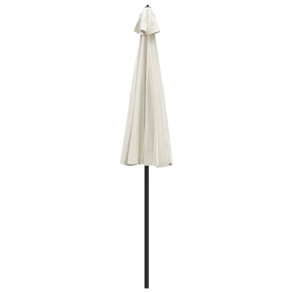 Helloshop26 - Parasol d'extérieur et mât avec aluminium 270 cm blanc sable - Imagen 3