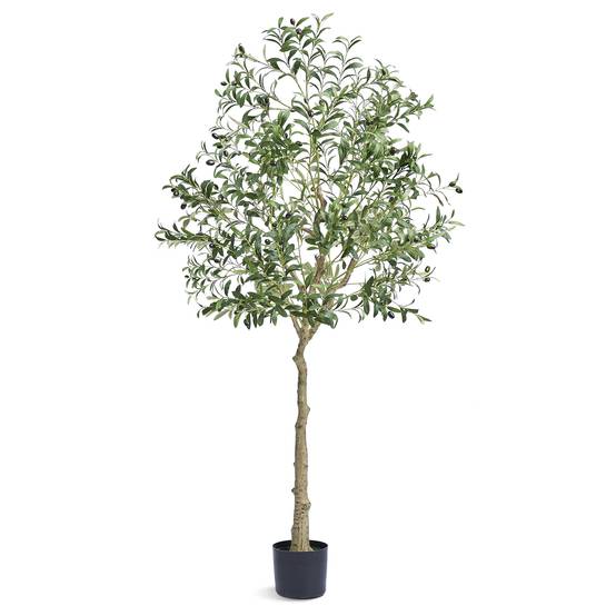 Vevor - VEVOR Arbre artificiel Olivier 179 cm PE, pot, décoration style fausse plante pour intérieur/extérieur. - Image 1