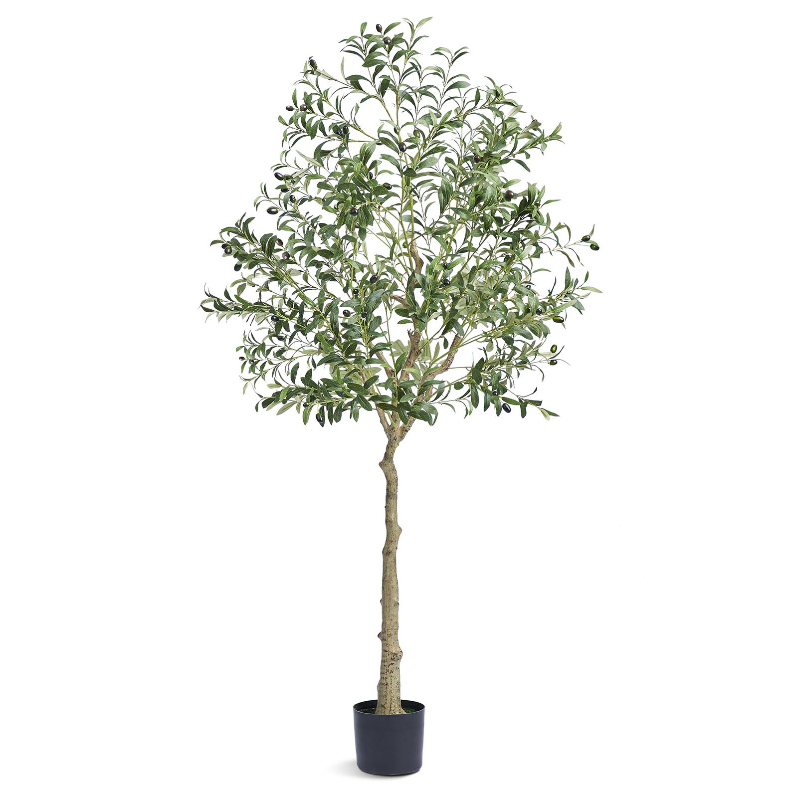 Vevor - VEVOR Arbre artificiel Olivier 179 cm PE, pot, décoration style fausse plante pour intérieur/extérieur. - Image 1