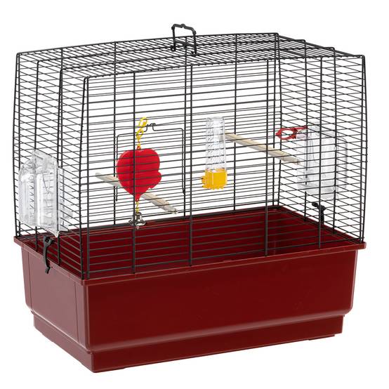 Ferplast - Ferplast Cage rectangulaire pour oiseaux exotiques et canaris REKORD 3, livrée avec accessoires et mangeoire tournante, métal robuste vernis blanche - Image 4