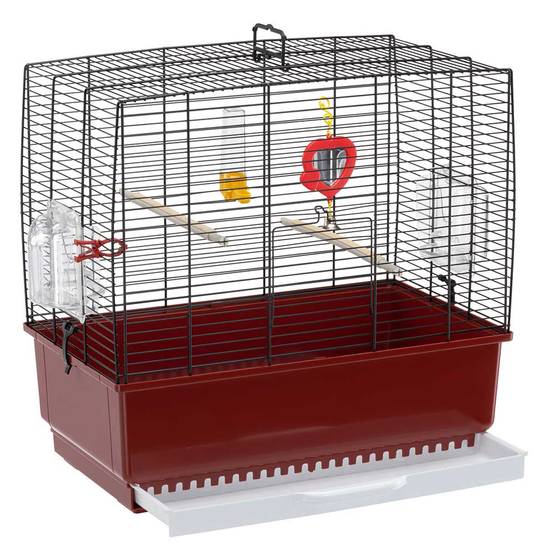 Ferplast - Ferplast Cage rectangulaire pour oiseaux exotiques et canaris REKORD 3, livrée avec accessoires et mangeoire tournante, métal robuste vernis blanche - Image 3