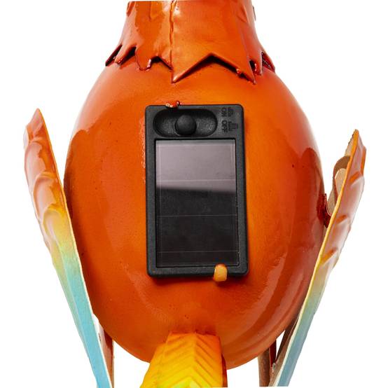 Perroquet orange solaire 1 LED couleur - Image 6