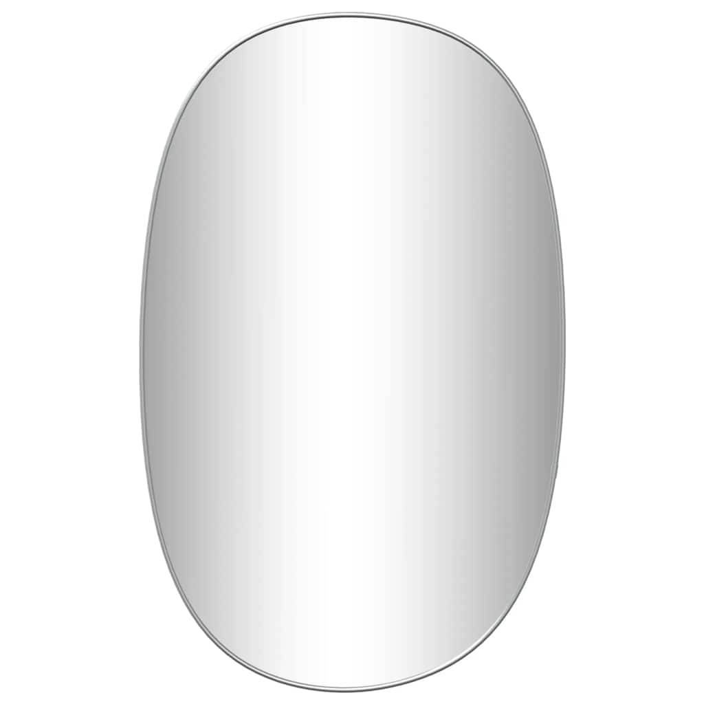 Maison Chic - Miroir mural Argenté 80x50 cm Maison Chic - Image 1