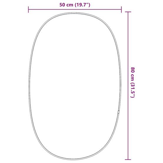 Maison Chic - Miroir mural Argenté 80x50 cm Maison Chic - Image 7