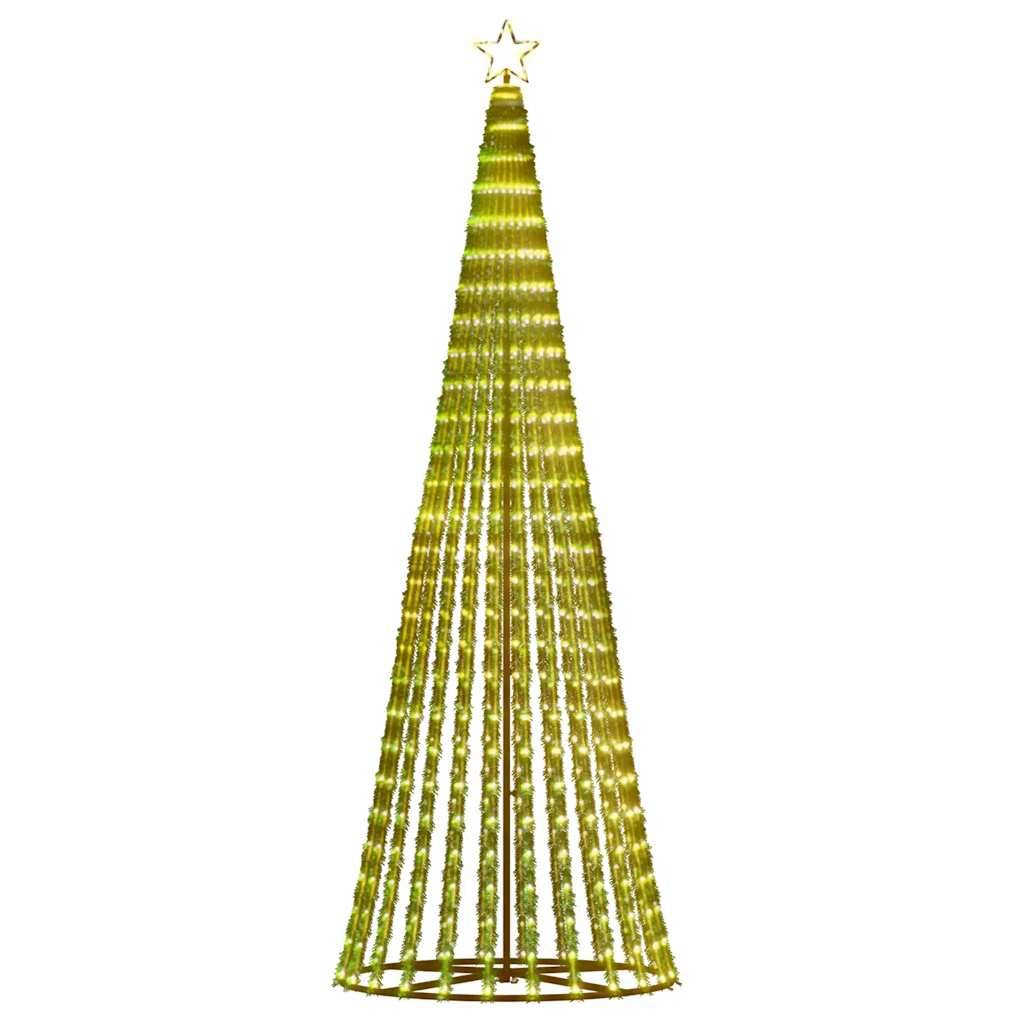 Sapin de Noël - Arbre de Noël lumineux conique 475 LED blanc chaud 247 cm - Image 5