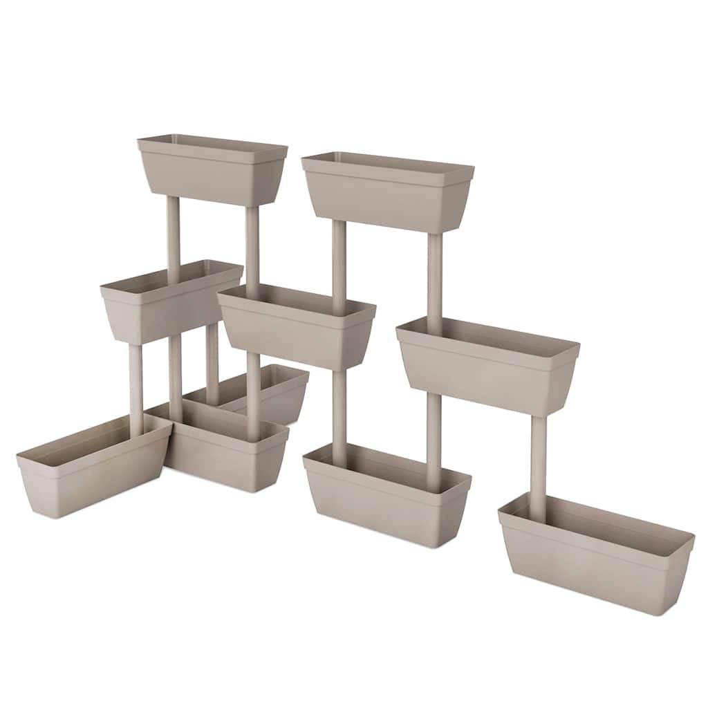 Vidaxl - Jardinières 6 pcs 100 cm Taupe vidaXL 151825 - Image 5