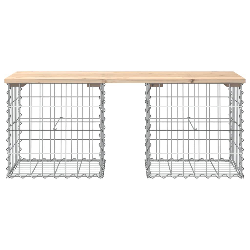 Maison Chic - Banc de jardin - Banc d'extérieur - Banquette design de gabion 103x44x42 cm bois massif de pin - Imagen 3