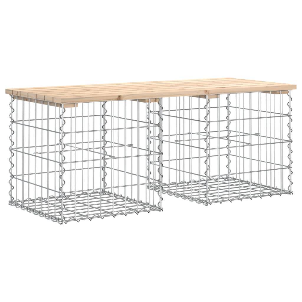 Maison Chic - Banc de jardin - Banc d'extérieur - Banquette design de gabion 103x44x42 cm bois massif de pin - Imagen 5